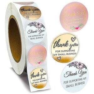 500 Thank You Stickers